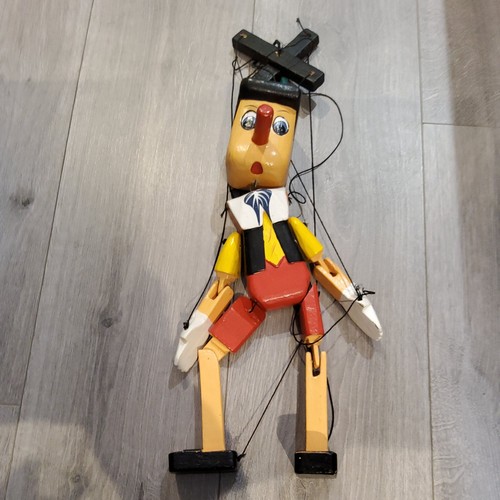 Marionetta legno pinocchio - marionetta, in