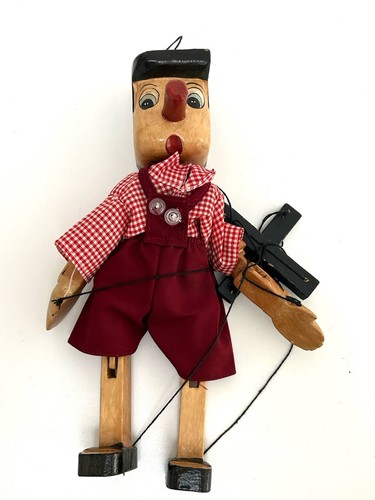 Pupazzo legno vintage - legno,