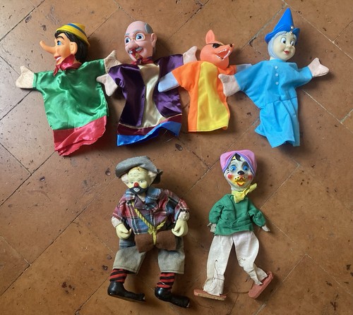 Lotto marionette burattini - marionette,