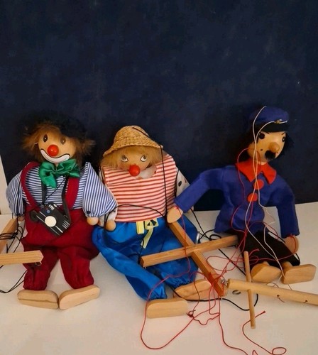 Lotto pupazzi marionette clown - pupazzi,
